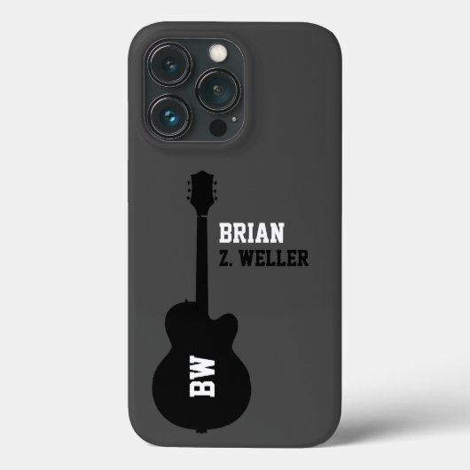 Coques Case-Mate iPhone guitare de rock noir (Verso)