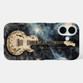 Coques Case-Mate iPhone Guitare électrique flottant dans l'espace musical (Verso (horizontal))