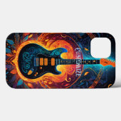 Coques Case-Mate iPhone Guitare électrique Sun Fire (Verso (horizontal))