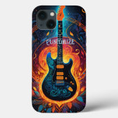Coques Case-Mate iPhone Guitare électrique Sun Fire (Verso)