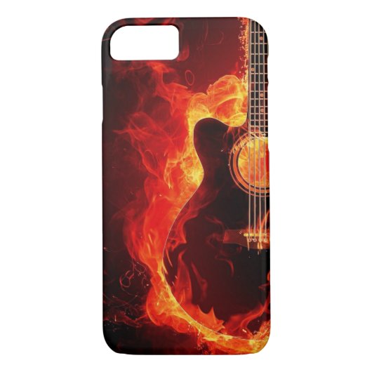Coques Case-Mate iPhone Guitare flamboyante (Dos)