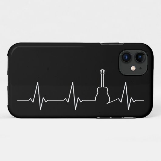 Coques Case-Mate iPhone Guitare Heartbeat (Dos (Horizontal))