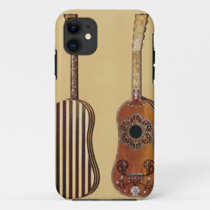 Coques Pour iPhone Guitare marquetée avec la nacre, du 'musical