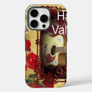 Coques iPhone 16 Pro Guitare vintage : Jour de la Saint-Valentin pour l