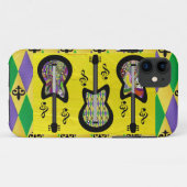 Coques Case-Mate iPhone Guitares colorées Mardi Gras (Dos (Horizontal))