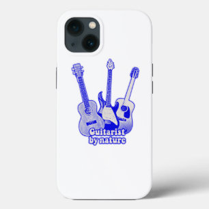 Case-Mate iPhone Case Guitariste par nature. guitare bleu rétro