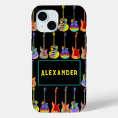 Coques Case-Mate iPhone Guitars Funky Psychedelic pop art Pattern Add (Verso)
