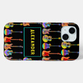 Coques Case-Mate iPhone Guitars Funky Psychedelic pop art Pattern Add (Verso (horizontal))