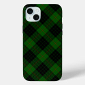 Coques Case-Mate iPhone Gunn tartan vert noir plaid (Verso)