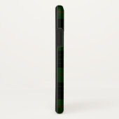 Coques Case-Mate iPhone Gunn tartan vert noir plaid (Dos/Droite)