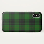 Coques Case-Mate iPhone Gunn tartan vert noir plaid (Dos (Horizontal))