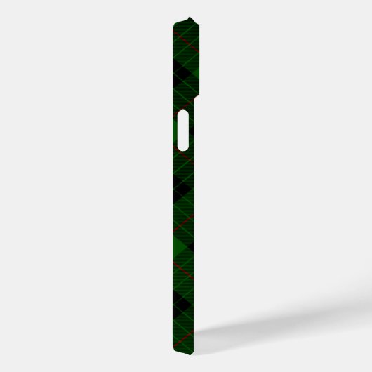 Coques Case-Mate iPhone Gunn tartan vert noir plaid (Verso / Droite)