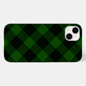 Coques Case-Mate iPhone Gunn tartan vert noir plaid (Verso (horizontal))