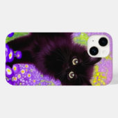 Coques Case-Mate iPhone Gustav Klimt Black Kitten (Verso (horizontal))
