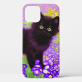 Coques Case-Mate iPhone Gustav Klimt Black Kitten (Verso)