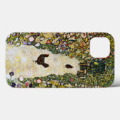 Coques Case-Mate iPhone Gustav Klimt - Chemin du jardin avec poulets (Verso (horizontal))