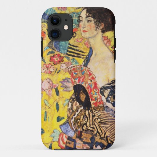 Coques Case-Mate iPhone Gustav Klimt Dame avec éventail (Dos)