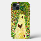 Coques Case-Mate iPhone Gustav Klimt Garden with Chickens (Verso)