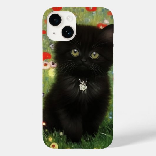 Coques Case-Mate iPhone Gustav Klimt Kitten (Verso)