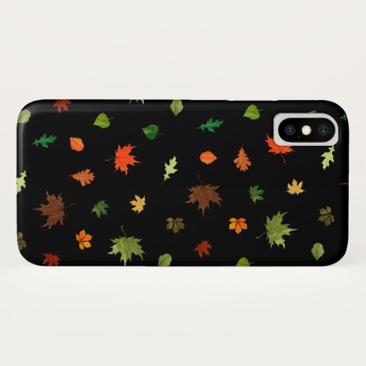 Coques Case-Mate iPhone Gusty Automne Days Feuille Motif (Dos (Horizontal))
