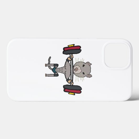 Coques Case-Mate iPhone Gym Rat Poids (Verso (horizontal))