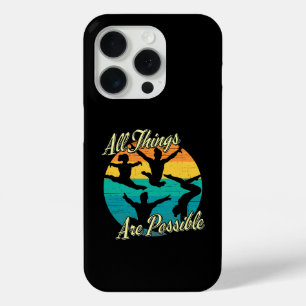 Coque iPhone 15 Pro Gymnastique Féminine - Tout est Possible