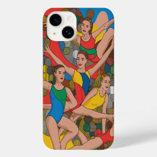 Coque Pour iPhone 14 Gymnastique Filles Acro Danseurs motif coloré