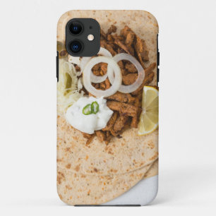Coque iPhone 11 Gyros pita with tzatziki coleslaw olives and feta