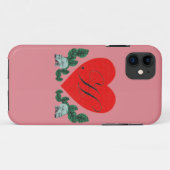 Coques Case-Mate iPhone H dans un coeur (Dos (Horizontal))