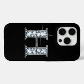 Coques Case-Mate iPhone H Faux Diamond Monogramme (Verso (horizontal))
