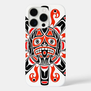 Coques iPhone 16 Pro Haida sun Tlingit patrimoine culturel de l'art tri