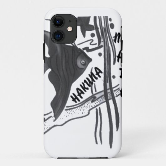 Coques Case-Mate iPhone Hakuna Matata Fish Art Imprimer (Dos)