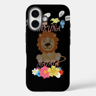 Coques iPhone 16 Hakuna Matata Hakunamatata baby lion.png