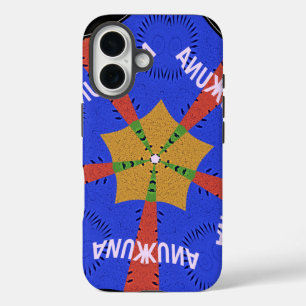 Coques iPhone 16 Hakuna Matata Iridiscent bleu