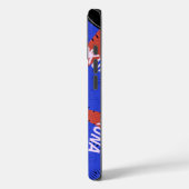 Coques Case-Mate iPhone Hakuna Matata Iridiscent bleu (Verso / Gauche)