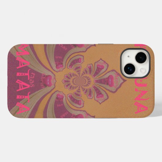 Coques Case-Mate iPhone Hakuna Matata Joyeux Noël joli coeur design (Verso (horizontal))