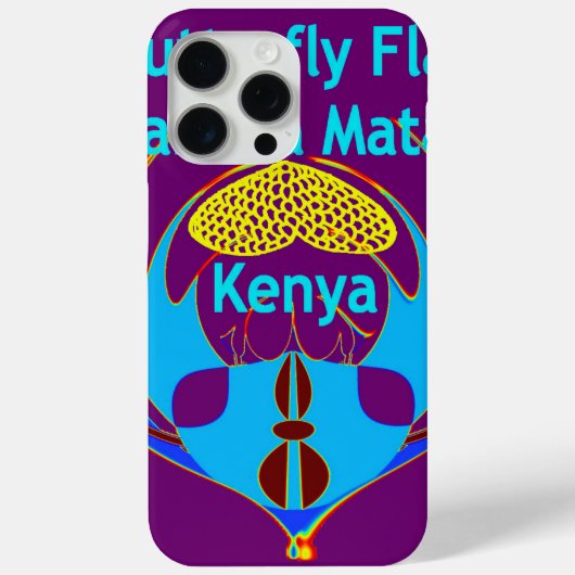Coques Case-Mate iPhone "Hakuna Matata Kenya" Papillon Art Imprimer/Graphi (Verso)