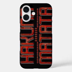 Coques iPhone 16 Hakuna Matata Red Stars Techno