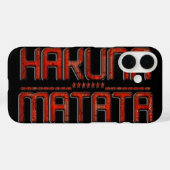 Coques Case-Mate iPhone Hakuna Matata Red Stars Techno (Verso (horizontal))