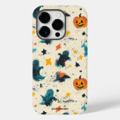Coques Case-Mate iPhone Halloween amusante personnalisée avec nom et devis (Verso)