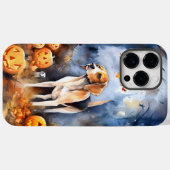 Coques Case-Mate iPhone Halloween Anglais Foxhound Avec Citrouille (Verso (horizontal))
