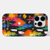 Coques Case-Mate iPhone Halloween artistique – Conception des fantômes du (Verso (horizontal))