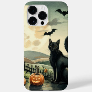 Coque Pour Pour iPhone 14 Pro Max Halloween/Automne/Automne/citrouille/chat