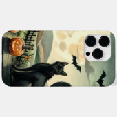 Coques Case-Mate iPhone Halloween/Automne/Automne/citrouille/chat (Verso (horizontal))