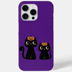 Coque iPhone 15 Pro Max Halloween/Automne/Automne/citrouille/chat