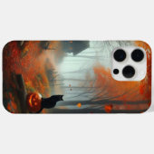 Coques Case-Mate iPhone Halloween/Automne/Automne/citrouille/chat (Verso (horizontal))