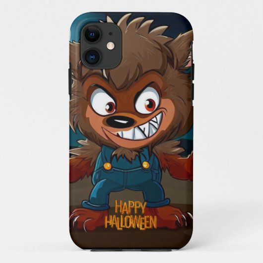 Coques Case-Mate iPhone Halloween/automne/loup-garou/dessin animé (Dos)