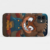 Coques Case-Mate iPhone Halloween/automne/loup-garou/dessin animé (Dos (Horizontal))
