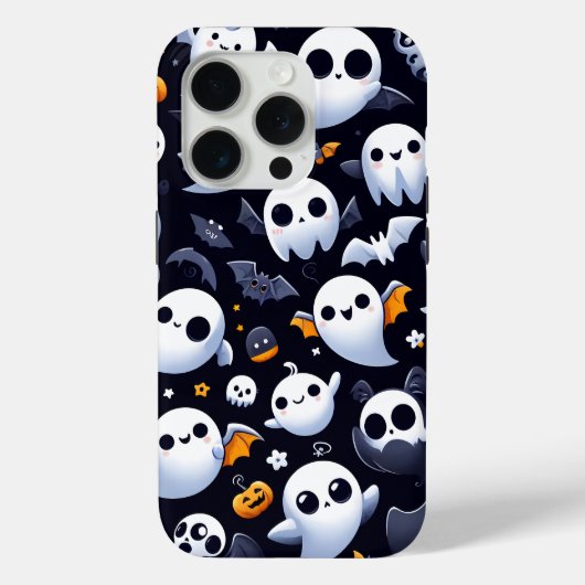 Coques Case-Mate iPhone Halloween avec un joli fantôme (Verso)