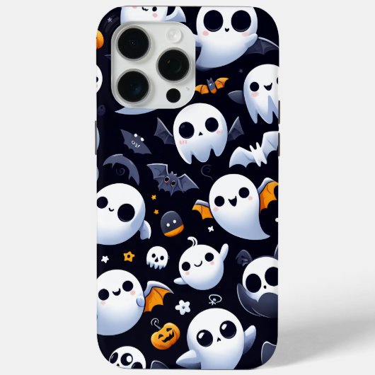 Coques Case-Mate iPhone Halloween avec un joli fantôme (Verso)